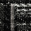 Твид костюмно-пальтовый Шанель в крупную клетку чёрный